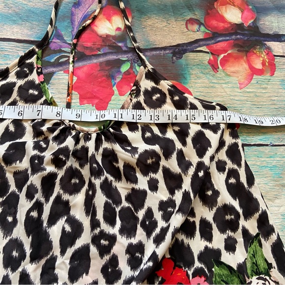 Karlie Leopard Flower Mini Dress Size Large NWT - Picture 7 of 8